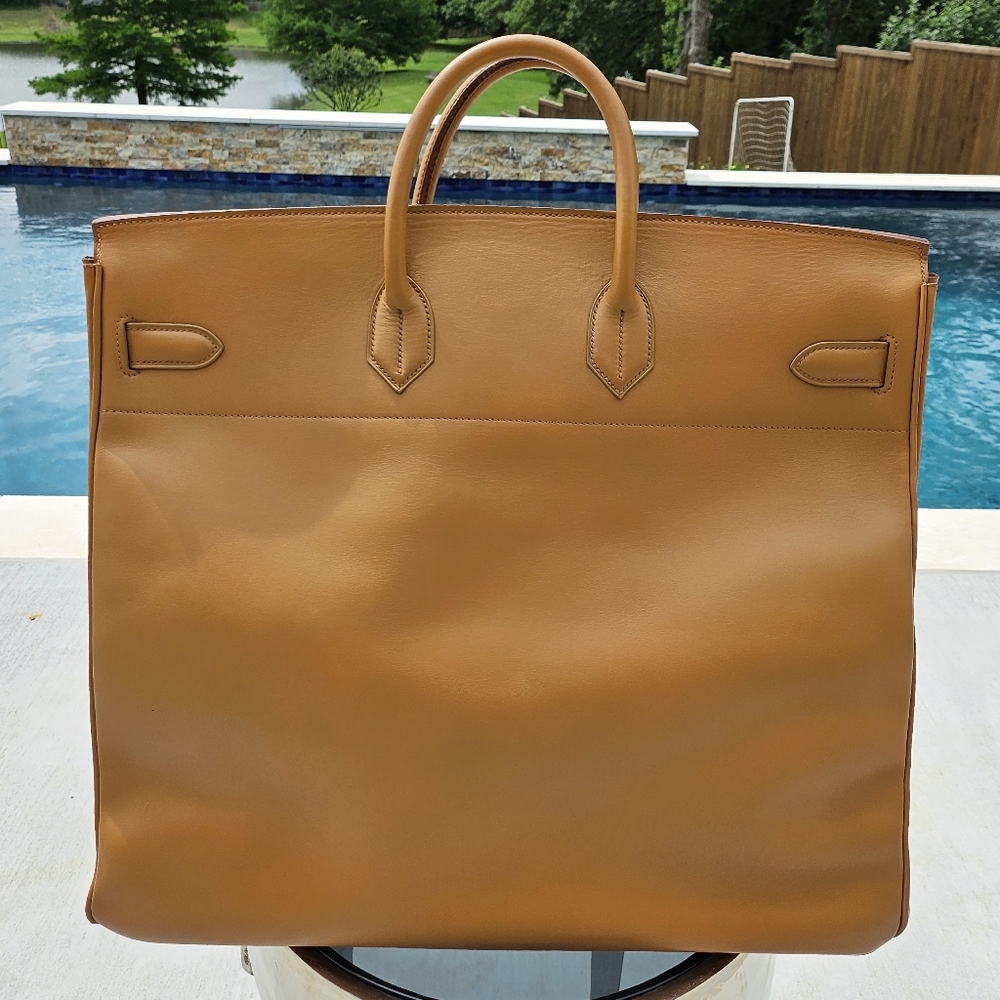 Hermes Birkin Natural Hide Leather HAC 50 Travel Bag - Picture 2 of 16